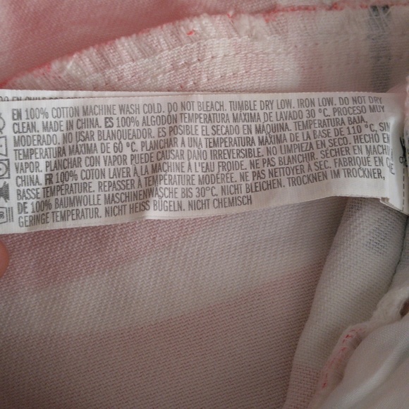 NWOT Coca Cola Small Logo Slogan Check Print Distressed Hem Jean Shorts - Picture 15 of 16